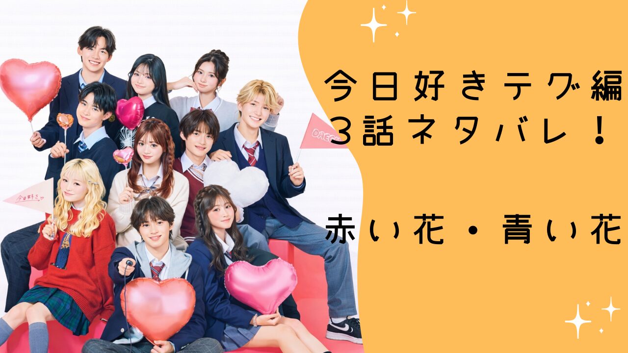 今日好き テグ編 3話ネタバレ！赤い花と青い花引いたのは誰？