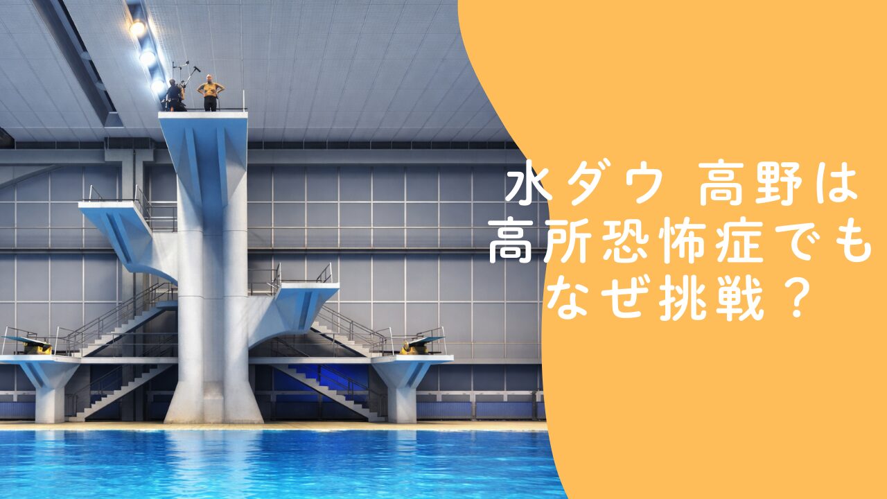 水ダウ 高野は高所恐怖症でもなぜ挑戦？10m高飛び込みが批判された理由