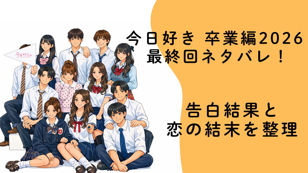 今日好き 卒業編2026 最終回ネタバレ！告白結果と恋の結末を整理